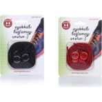 Magic Locks Yuvarlak Akıllı Ayakkabı Bağcık 2'Li Set - Siyah - Kırmızı