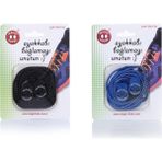 Magic Locks Yuvarlak Akıllı Ayakkabı Bağcık 2'Li Set - Siyah - Mavi