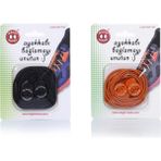 Magic Locks Yuvarlak Akıllı Ayakkabı Bağcık 2'Li Set - Siyah - Turuncu