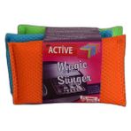 Magic Renkli Sünger Temizlik Mutfak Bulaşık Süngeri Karışık Renk 3 Lü Eko Paket - OEM458-11002