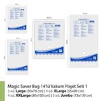 Magic Saver Bag 14'lü Vakumlu Poşet Seti 1
