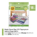 Magic Saver Bag 18'li Taşınıyorum Vakumlu Poşet Seti 3
