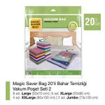 Magic Saver Bag 20'li Bahar Temizliği Vakumlu Poşet Seti 2