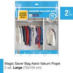 Magic Saver Bag 2'li Askılı L Vakum Poşet