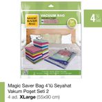 Magic Saver Bag 4'lü Seyahat Vakumlu Poşet Seti 2