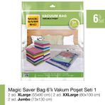 Magic Saver Bag 6'lı Seyahat Vakumlu Poşet Seti 1