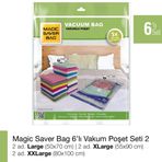 Magic Saver Bag 6'lı Vakumlu Poşet Seti 2