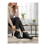 Magic Shoes Kadın Siyah Comfort Tam Ortopedik Anne Botu