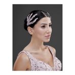 Magic Tiara Yaprak Formlu Kristal Taşlı Şık Saç Tokası – Gelin, Nişan ve Özel Gün Saç Aksesuarı (2'li paket)