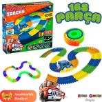 Magic Trucks 168 Parça Raylı Pist - Raylı Araç Oyuncak - Tren Set