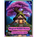 Magical Hobbit Homes: Coloring book for Adults Book 1 (Magical coloring Books For Adults)
