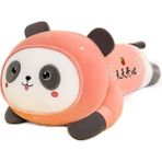 Magiceham Panda Şerit Yastık Peluş Oyuncak (Yurt Dışından) - Pembe