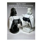 magicland Star Wars Darth Vader & Stormtrooper 2'li Kol Tutacakları, Joystick Standı, Xbox / PS4 / PS5 Uyumlu