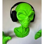 magicland Uzaylı/alien Görünümlü Dekoratif Kulaklık Standı, Duvara Monte Dekoratif Kulaklık Tutacağı, Kulaklık Tutucu