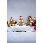 MAGICLEDCORNER Yılbaşı Ağaç Süsleri 3´lü Set Geyik Yıldız Çamağacı