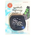 Magiclocks 06B1 ML Unisex Siyah Ayakkabı Bağcığı