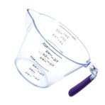 MAGICLULU 1 500 dereceli ölçü kabı silikon kap plastik gıda kabı temizle kahve kupa espresso bardakları 500ml ölçü kabı ölçüm aleti Basit pişirme aracı süt kabı Yeniden Kullanılabilir
