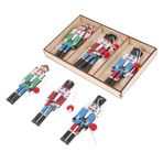 MAGICLULU 1 Takım Noel Boyalı Fındıkkıran Kolye Ahşap Fındıkkıran Kesikler Kolye Boyalı Asker Noel