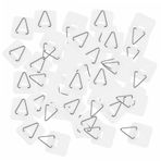 MAGICLULU 100 Adet ilişki kurmak resim askıları duvar manto askısı plastik askılar vestiyer yapışkanlı plaka askısı mutfak çanak tutucu çok amaçlı duvara montaj yapıştırma kancası bulaşıklık