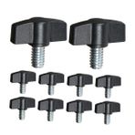 MAGICLULU 15 Adet zemin standı vidaları Tripod adaptörü Düz düğme vidası mikrofon standı Tripod aparatı flat düğme vida tripod vidası kamera tripodu montaj dişli montaj karın kası Black