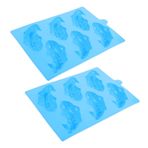 MAGICLULU 2 Adet Balık Pirinç Kalıbı atıştırmalık kurabiyeler Japon balığı krakerleri silikon kalıplar tavası kalıpları tatlı kalıbı sazan Şeker Sabun Akvaryum balığı bisküvi