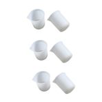MAGICLULU 3 Set Silikon Ölçüm Kapları 100ml Dereceli Bardaklar Pişirme Ve Mutfak Için 2 Adet*3