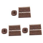 MAGICLULU 3set Harf Damgaları Kil Alfabe Damga Seti Polimer Kil Kurabiye Kabartma Damgaları Için Çıkarılabilir Kalıplar 3 Adet*3