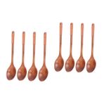 MAGICLULU 8 tahta kaşık işlemek servis kaşığı takım elbise evde mutfak eşyaları uzun saplı kaşıklar yemek çubukları dört parçalı set Ayarlamak çatal kaşık