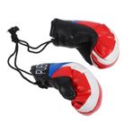 MAGICLULU Minyatür Boks Eldiveni Anahtarlık Kolye Amerikan Bayrağı Tarzı Partiler İçin Çok Yönlü Asılı Süs