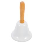 MAGICLULU Noel El Zili 6. 5Cm Restoran Zili Servis Zili Akşam Yemeği Masa Zili Için Mutfak Otel Sayacı Resepsiyon Okullar Ev Malzemeleri Beyaz