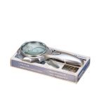 Magicool 4x 6 LED Işık Aydınlatma 75MM Optik Lens El Büyüteç - Çok Renkli - Standart - Düz