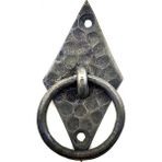 Magicool Antika Tarz Dekoratif Pirinç Dik Baklava Halka , Mobilya Kulbu - 82X41 Mm, Oksit - standart