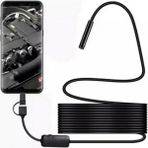 Magicool Endoskop Yılan Video Kamera LED Li 10 Metre 7 mm Sert Kablo