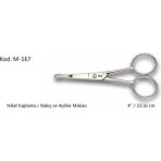 Magicool Europe Aplike ve Nakış Makası Kıvrık Küt Uçlu No:4 10,16 cm - Çok Renkli - Standart - Düz