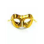 magicool ıtedarık.1uluSM0010K-SMRG048tdrk.1 Metalize Parlak Parti Maskesi Altın Gold Renk 16X7 Cm