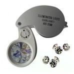 Magicool Mini 40X25MM Takı Büyüteç, Cep Büyüteç, Teftiş, Elmas Pullar, Madeni Kontrol Lup MG21011