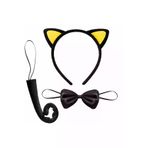 magicool tahtajaleulora1176657435997311 Sarı Kulaklı Kedi Kostüm Seti – Taç, Papyon, Kuyruk