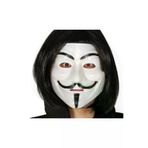 magicool tahtajaleulora12424240940011 Siyah Renk Kısa Saç Ve V For Vendetta Maskesi