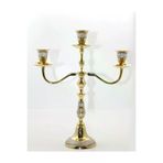 magicool tahtajaleulora12424244231011 Pirinç Sedefli 3'lü Şamdan Model 2