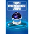 magicool ulugodayi.44UCZSTARGECELAMBASI2.1 Yıldızlı Gece Lambası Mor Projeksiyon Görünümlü Masa Lambası Renk Değiştirebilen