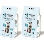 Magicsand 10 Lt 2'li Kalın Taneli Kedi Kumu Marsilya Kokulu Doğal Topaklaşma Özelliği