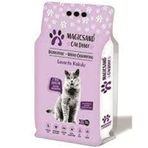 Magicsand 2x10 lt Lavanta Kokulu Kalın Taneli Beyaz Bentonit Doğal Kedi Kumu
