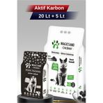 magicsand Magıc Aktif Karbonlu Kedi Kumu 20 Lt+ 5 Lt ince Tane (Ultra Koku Hapsi)
