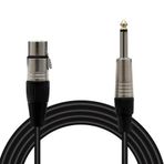 MagicVoice 10Metre Canon XLR Dişi - 6.35mm Mono Erkek Metal Jak Mikrofon Ses Kablosu