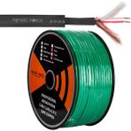 Magicvoice B96 Profesyonel 2 Damarlı Blendajlı Enstrüman Mikrofon Kablosu Stereo 100 Metre (Yeşil) - Siyah