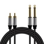 Magicvoice Ld398 2x 6.3 Mm Mono Erkek - 2x Rca Erkek 1.5 Metre Kablo