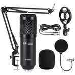 Magicvoice M-800U, Profesyonel Kondanser Yayıncı Mikrofonu, Ses Kaydı, Podcasting, YouTube, Karaoke, Oyun Akışı, (+48V Phantom Power Uyumlu)