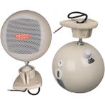 Magicvoice Mv-12 7.5 Cm 20 Watt Komütatörlü Hat Trafolu Krem Beyazı Sütun Sarkık Hoparlör (2'Li Takım)