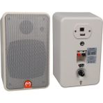 Magicvoice Mv-21 10 cm 40 Watt Komütatörlü Hat Trafolu Beyaz Sütun Hoparlör (2'li Takım) - Çok Renkli