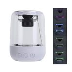 Magicvoice MV-24696 600 Mah Taşınabilir RGB Mikrofonlu AUX-T Beyaz Bluetooth Hoparlör